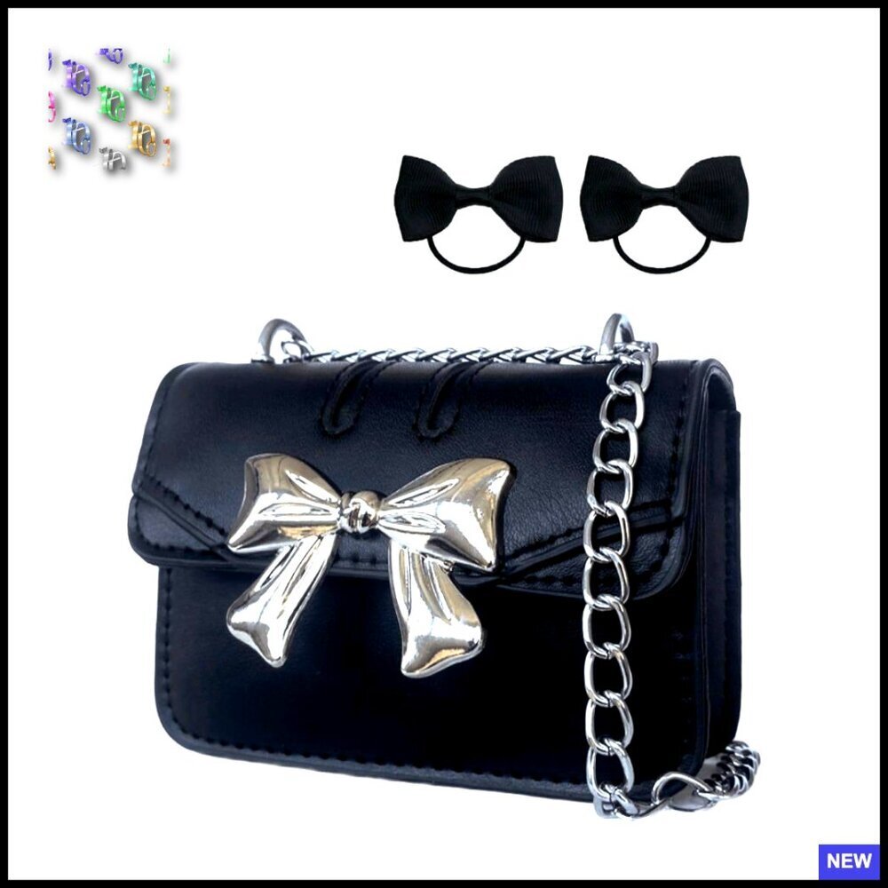 Mini Crossbody Bag Faux Leather Adjustable Chain Strap Chic Cute Tiny Purse